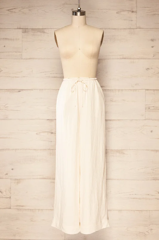 Koya Ivory | High-Waisted Pants