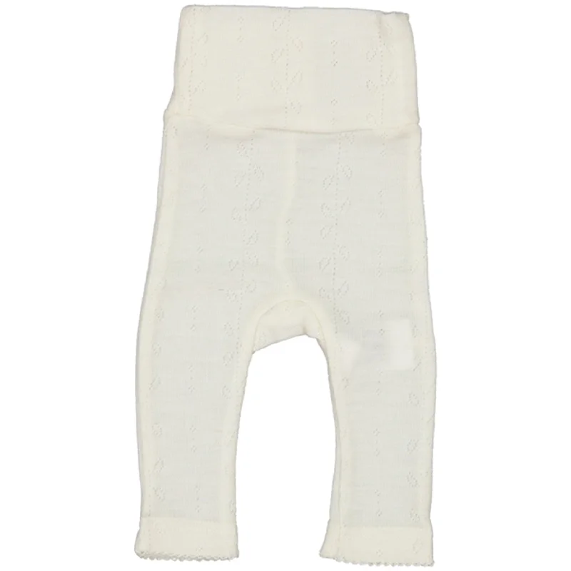 MarMar New Born Wool Pointelle Natural Piva Pants