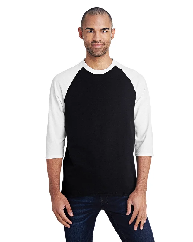 Gildan G570 Adult Heavy Cotton 3/4-Raglan Sleeve T-Shirt