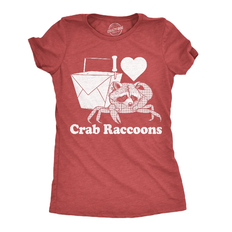 I Heart Crab Raccoons Women's T Shirt