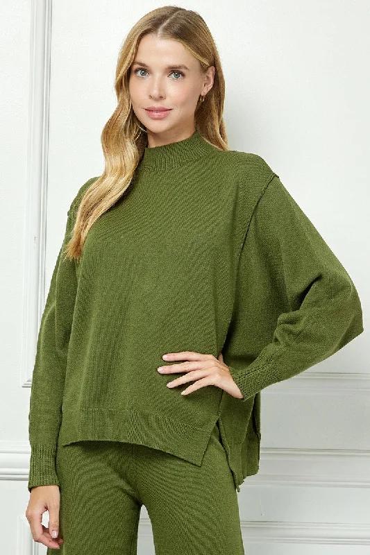 Chic Comforts Sweater - Olive