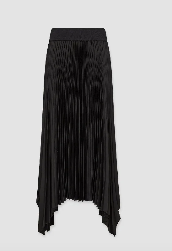 JOSEPH KNIT WEAVE PLISSÉ ADE SKIRT