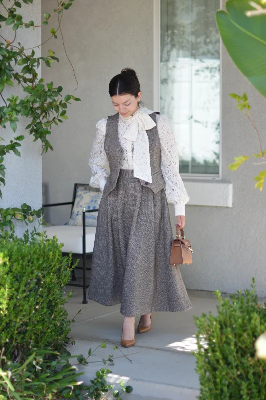 Margaret Herringbone Skirt