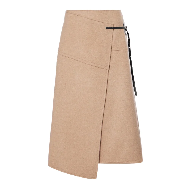 Camel Aida Melange Skirt