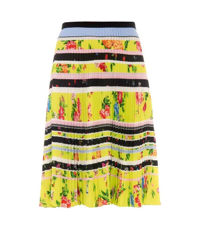 Fontaine Skirt Lemon Blossom Stripe