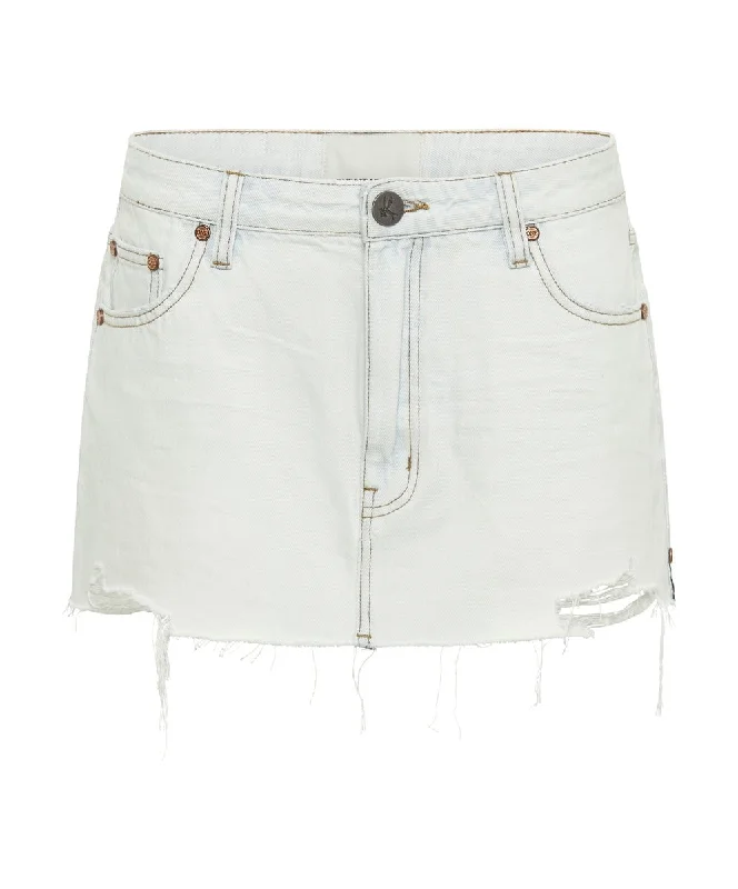 Sloane Low Waist Denim Mini Skirt Bel Air Blue