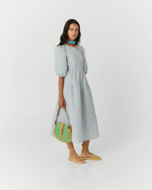 Beatrice B Dress In embossed Jacquard Fabric