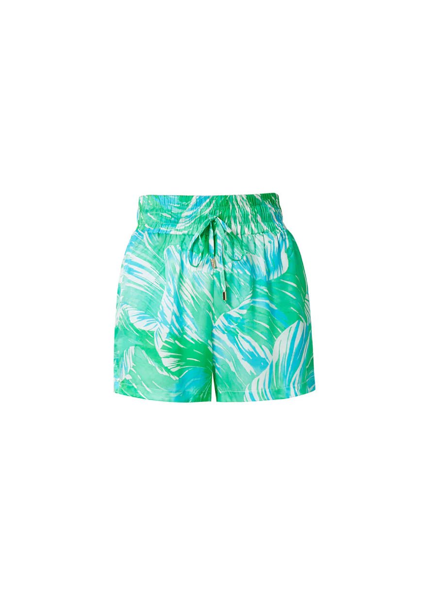 Annie Drawstring Waist Shorts Rainforest