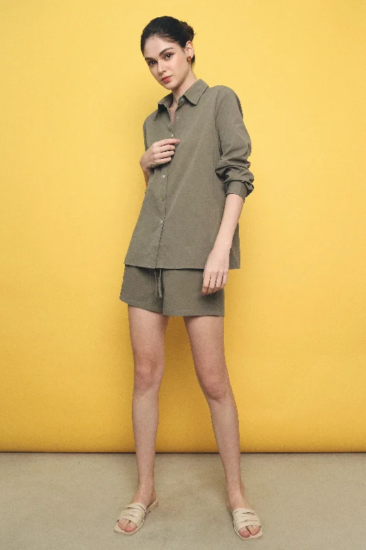 Armin Cotton Shorts Olive