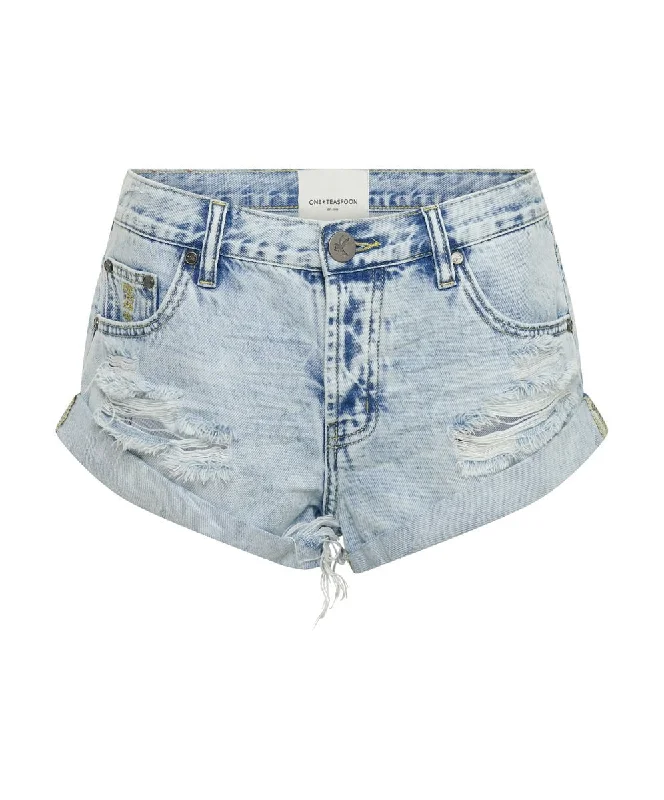 Bandits Low Waist Denim Shorts Depeche Blue