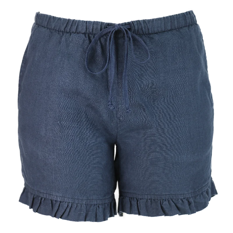 IS Wendy Ruffle Hem Short Navy