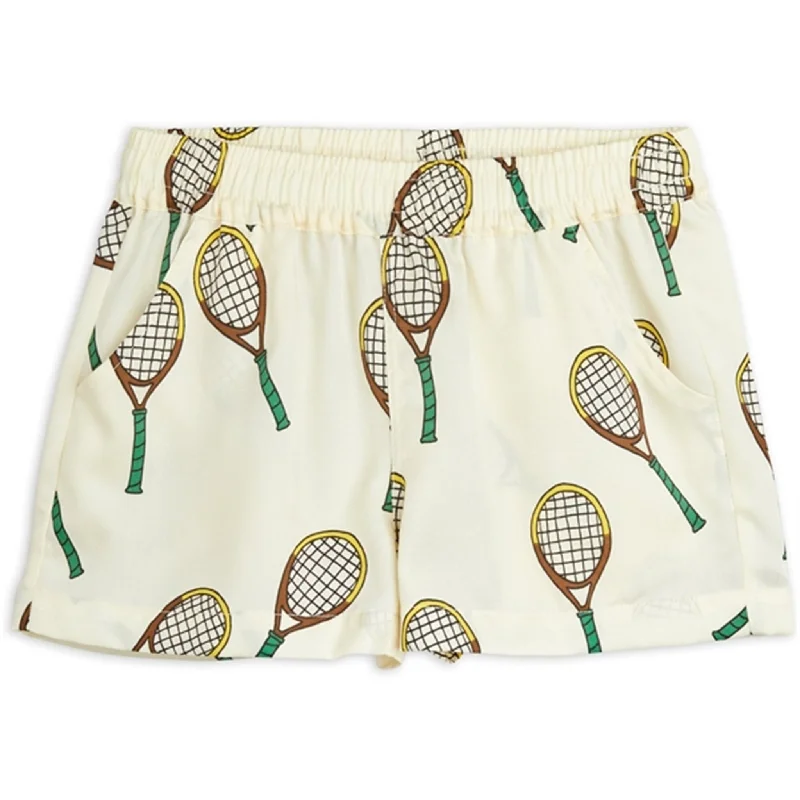 Mini Rodini Offwhite Tennis Aop Woven Shorts