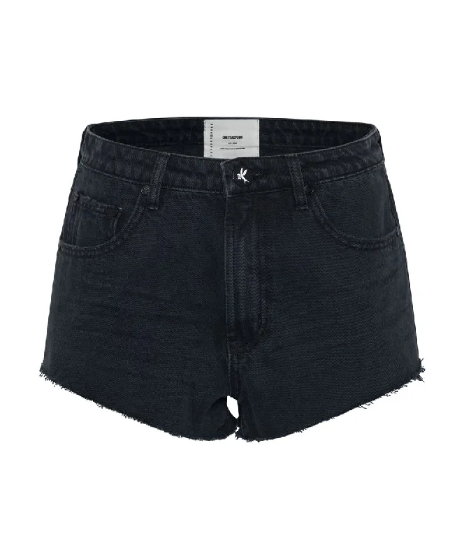 The One Fitted Cheeky Denim Shorts Fox Black