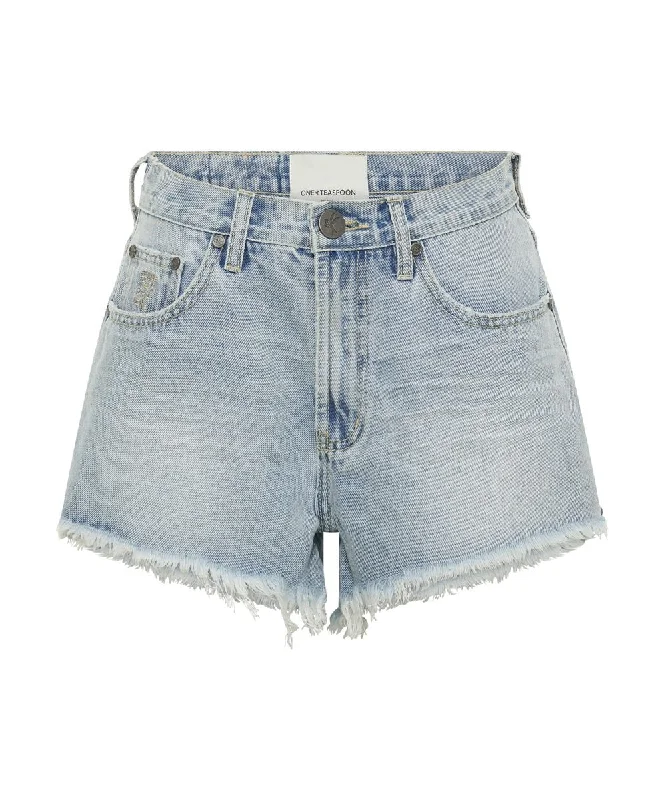 Truckers Mid Waist Denim Shorts Fleetwood Denim