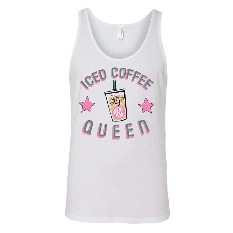 Monogrammed 'Iced Coffee Season' Premium Tank Top