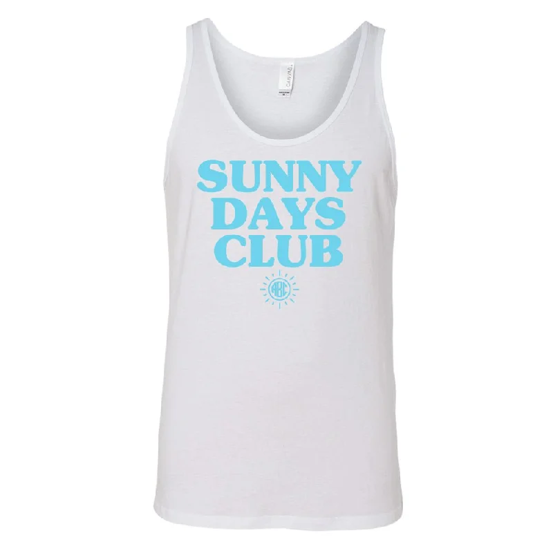 Monogrammed 'Sunny Days Club' Premium Tank Top