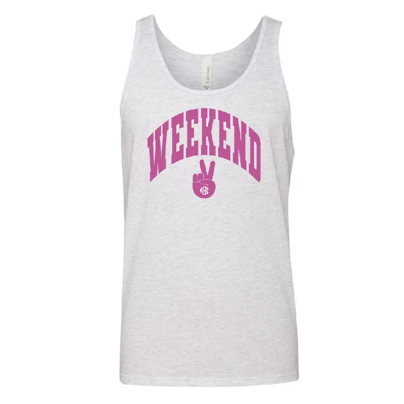 Monogrammed 'Weekend' Premium Tank Top